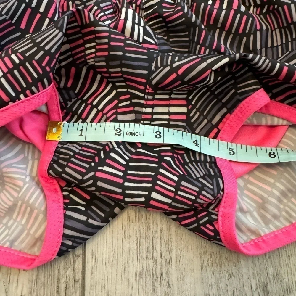 Nike Dri-Fit Tempo Girls Running Shorts Pink Black Abstract 6X